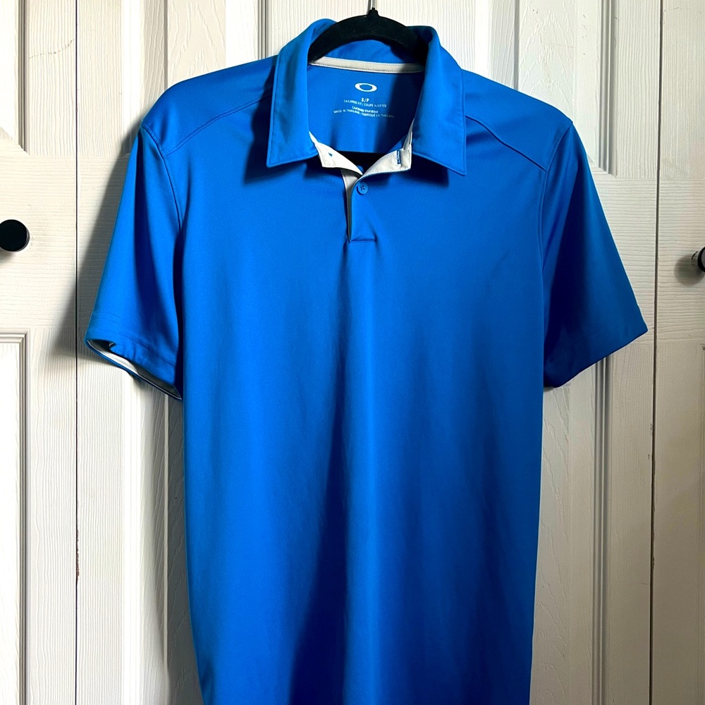 Oakley Tailor Fit Blue Golf Polo